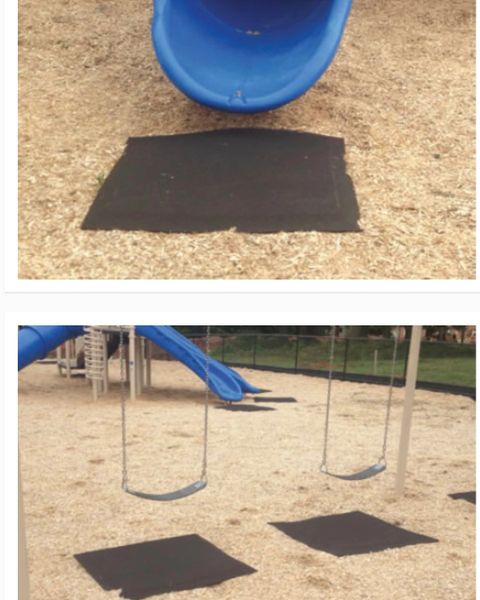 Playground Swing Mats - Rubber Playground Mats for Swings and Slides