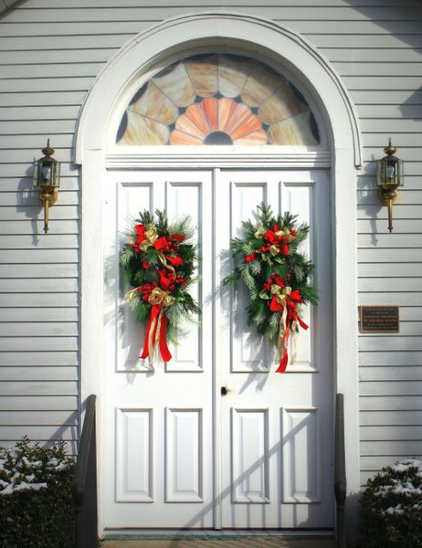 Christmas Church Doors