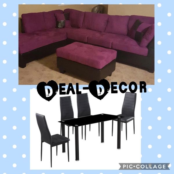 2323/1103 COMBO SECTIONAL & 5PC DINING!!! Discount Furniture Atlanta