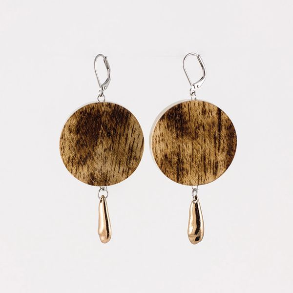 Resinated Walnut Earrings | BroZacBling & Things, Inc.