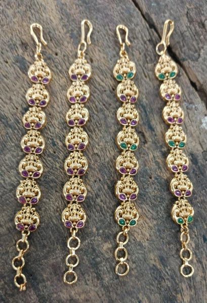 Lakshmi Peacock Ear Chain- Ruby Stones!!!