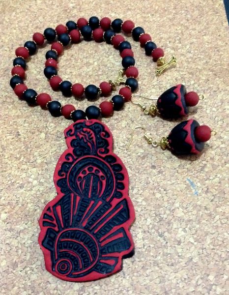 Black and red Self embossed design!!!!