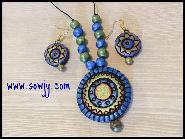 Blue and Green Simple pendant Set!!!!!