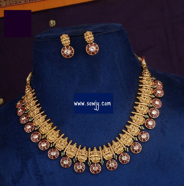 Bottu Maala Lakshmi Short necklace with Earrings !!!