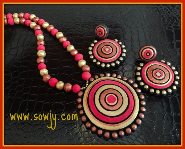 Grand Chakra Set in Red,Gold and Copper with Matching Earrings!!!!