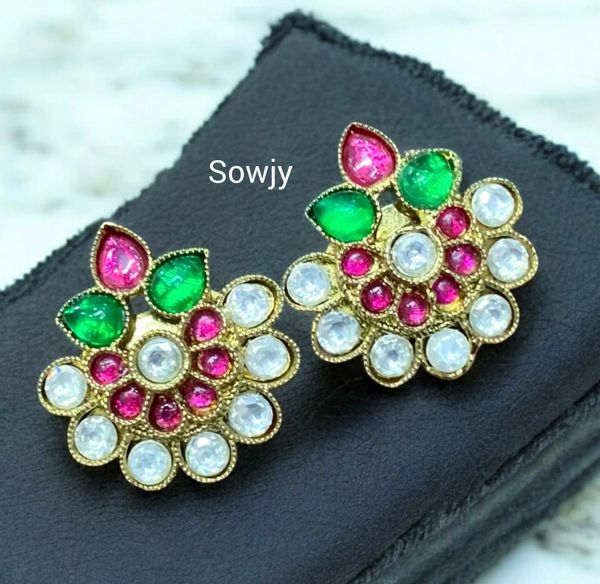 Jadau Kundan Replica Designer Earrings -Design1!!!!