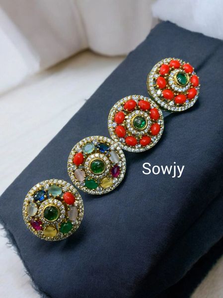 Lovely AD Stone Designer Studs/Earrings !!!
