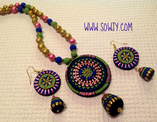 Chakra Design in Green , Blue and pink!!!!!
