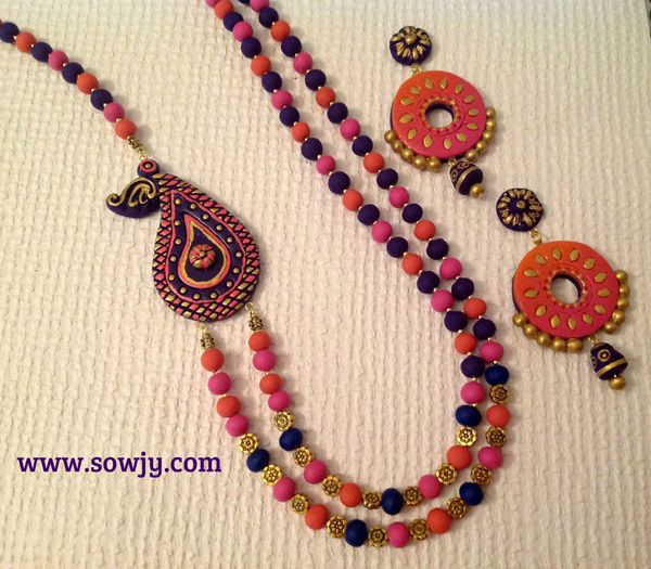 Maanga Mogappu with double layered Necklace and Matching Big earrings!!!!