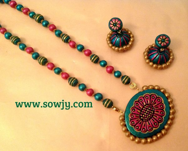 Chakra Terracotta Design In Shades of Green and Copper!!!!