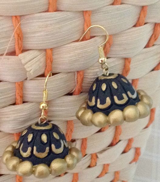 Black and Gold Jhumka!!!