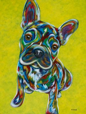 I'm Just A Baby - Frenchie, French Bulldog METAL PRINT SIZE 11" X 14"