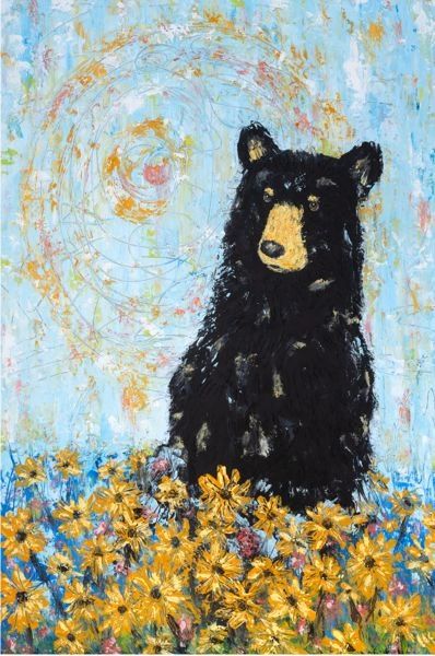 Bearfoot Amongst Flowers - Bear