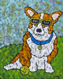 Corgi Golfers Pembroke Welsh Corgi By Lyn Cook