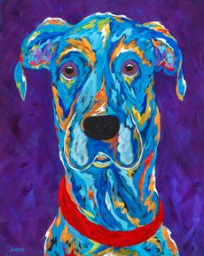 The Great One - Great Dane Metal Print, SIZE 11" w x 14" h