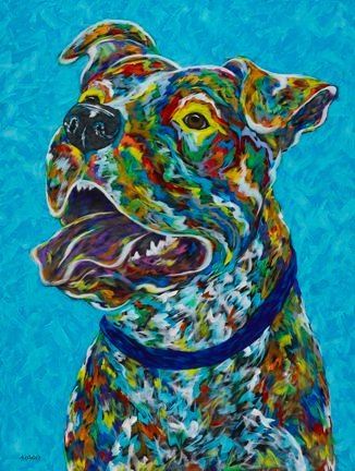 Another Day In Paradise - Pitbull METAL PRINT 11" x 14"
