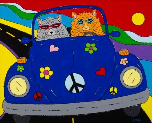 Peace, Purr & Love - Cats