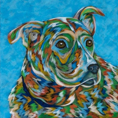 Faithful Friend - Mutt METAL PRINT Size 12" x 12"