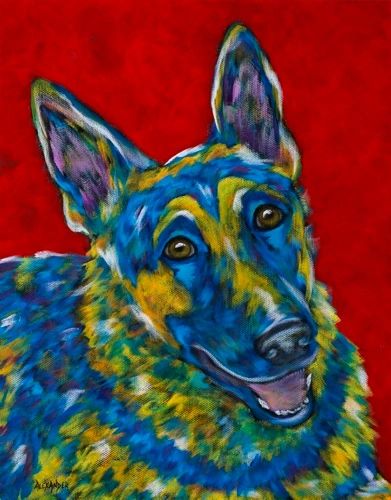 I've Got Your Back - German Shepherd METAL PRINT size 11" x 14"