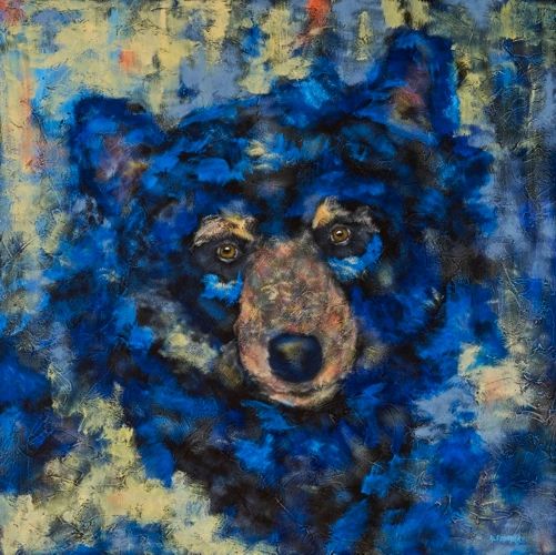 Mama Bear - METAL PRINT SIZE 16" X 16"