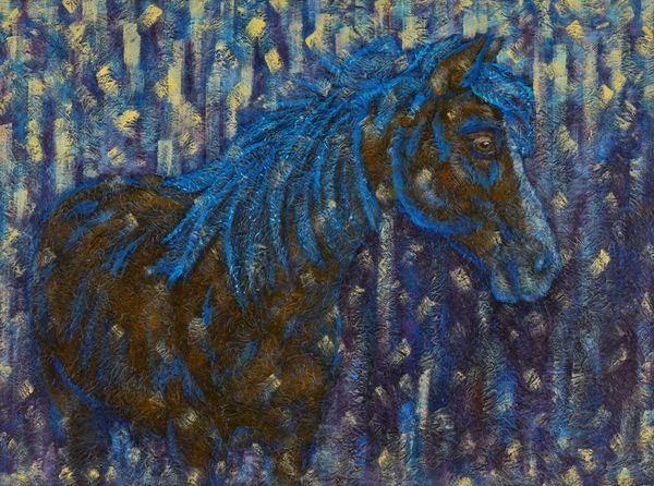 Sparkles - Horse METAL PRINT SIZE 16" X 20"