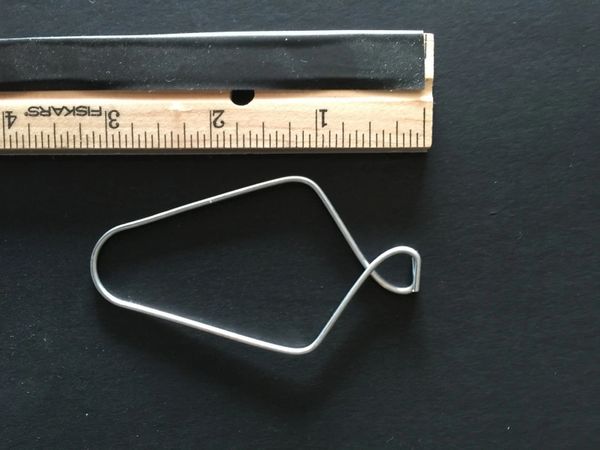 3" Wire Clip Hanger Pinch Hooks for Drop and Suspended Track Ceiling 500 Pack 