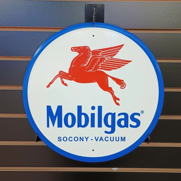 Mobil Gas Signs Mobilgas Pegasus Sign for Garage Signs for Men Gas Station Signs Petro Oil Ads