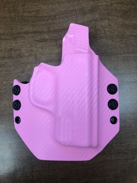 One-RH OWB S&W SHIELD in CARBON FIBER PINK