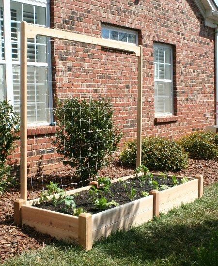 Marleywood Cedar Trellis Raised Garden Bed 8 Long X 7 High