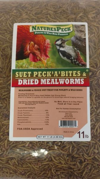 Mealworms & Suet Peck A Bites High Energy Mingle (11 lbs.)