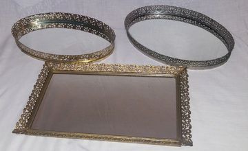 Vanity tray rental rustic chic wedding event SC