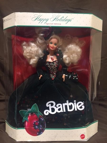 computer regionaal stel je voor Vintage 1991 Happy Holidays Barbie | Bear Haven Land Company Vintage Toys