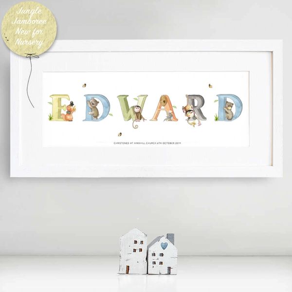 Personalised store nursery print