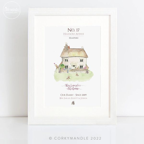 H is for House Art Print