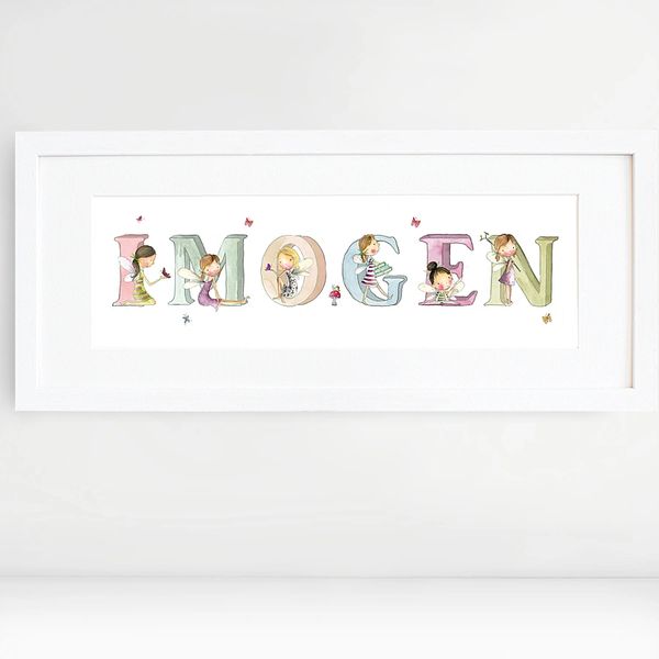 Personalised name cheap print nursery