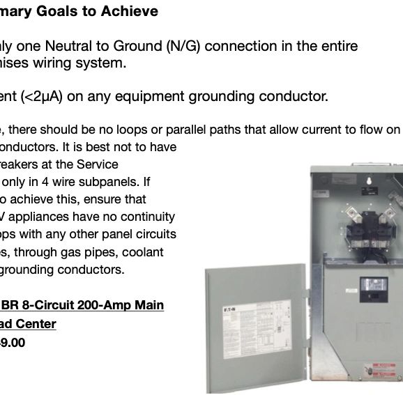Meter/Disconnect Installation Notes