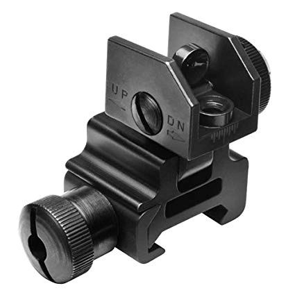 NCStar AR-15 Flip-Up Rear Iron Sight