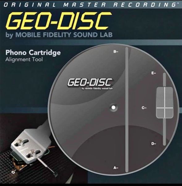 MOBILE FIDELITY GEO DISC CARTRIDGE ALIGNMENT DISC