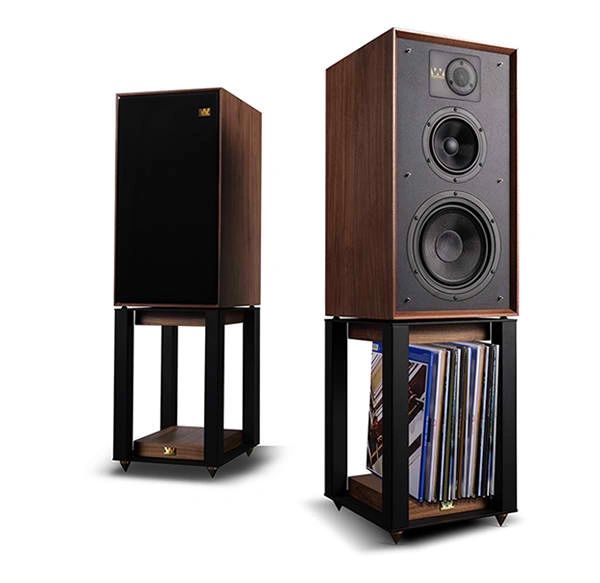 WHARFEDALE LINTON 85TH ANNIVERSARY BOOKSHELF SPEAKERS WITH STANDS