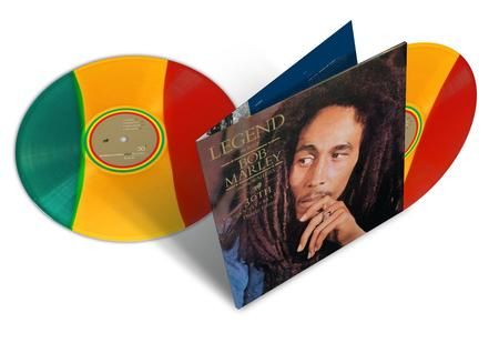 BOB MARLEY & THE WAILERS LEGEND THE BEST OF BOB MARLEY TRI COLOR LP