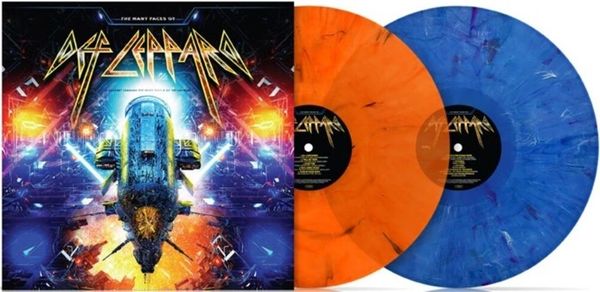 VARIOUS ARTISTS THE MANY FACES OF DEF LEPPARD 2LP COLORED LP