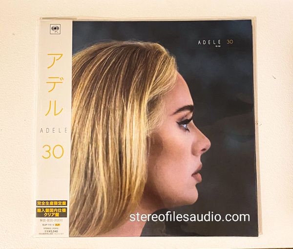 ADELE 30 LIMITED EDITION 2LP WITH OBI CLEAR VINYL