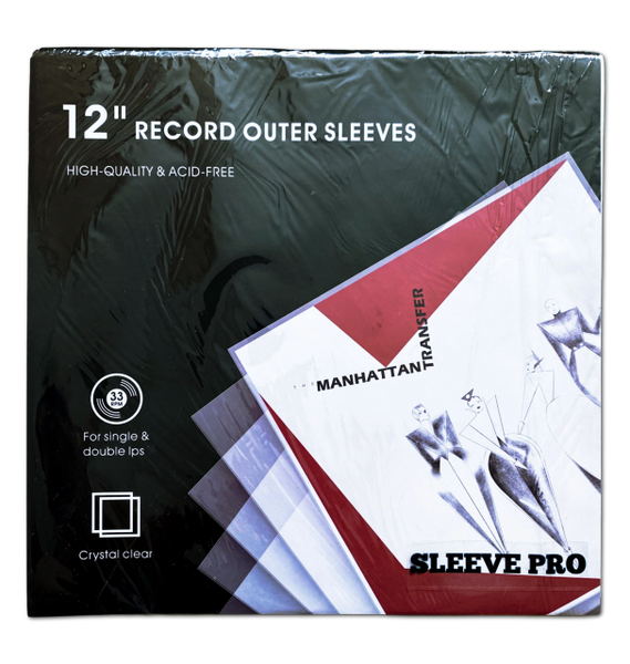 SLEEVE PRO OUTER SLEEVES LDPE 100um (THICK) 12" 50PCS PACK