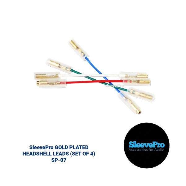 SleevePro GOLD PLATED HEADSHELL LEADS (SET OF 4)