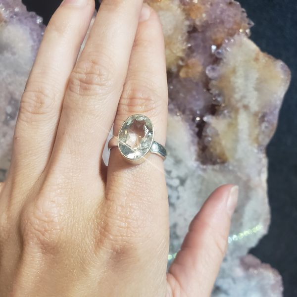 Clear on sale quartz ring