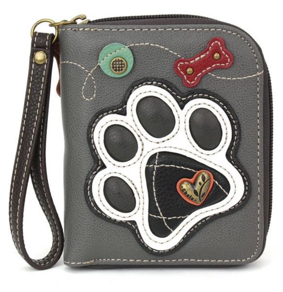 Chala Paw Zip Around Wallet