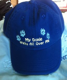 'My Doxie Walks All Over Me' Cap