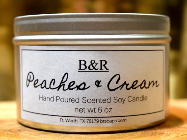 Peaches & Cream Pure Soy Candle