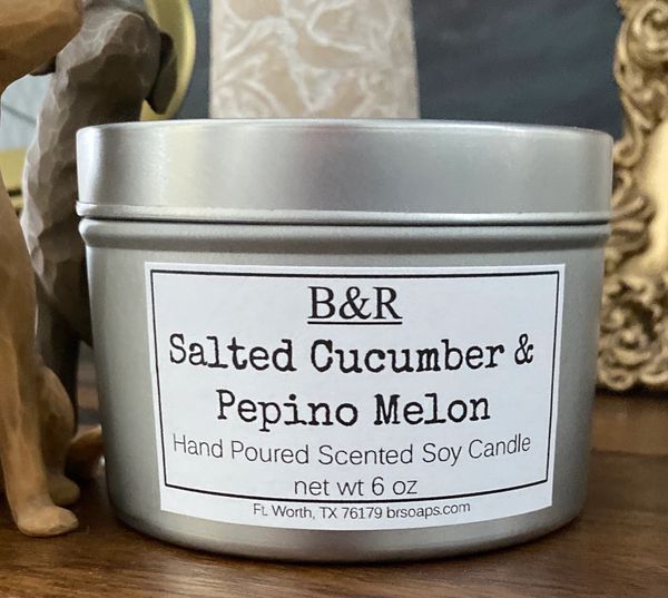 Salted Cucumber & Pepino Melon Pure Soy Candle