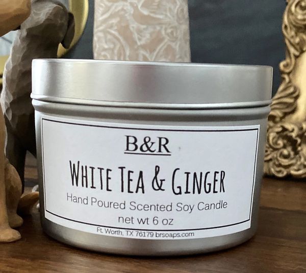 White Tea & Ginger Pure Soy Candle